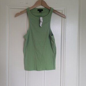 NWT JCrew Tank Top in Vintage Rib, Green (Size Small)